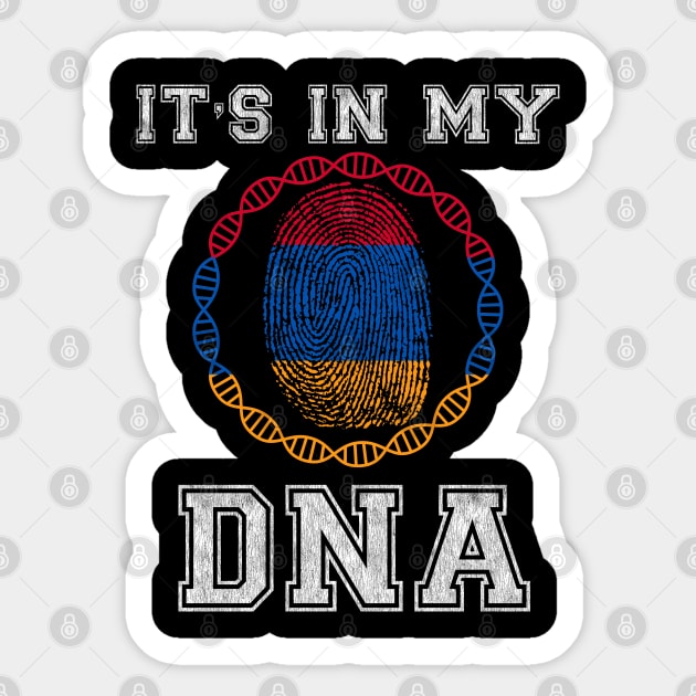 Armenia  It's In My DNA - Gift for Armenian From Armenia Sticker by Country Flags